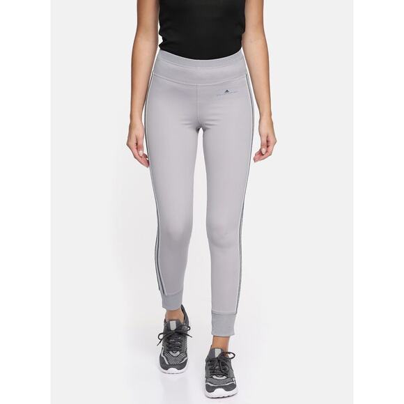 Adidas x Stella McCartney Gray Striped Athletic Comfort Leggings Size XS